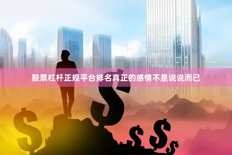 股票杠杆正规平台排名真正的感情不是说说而已