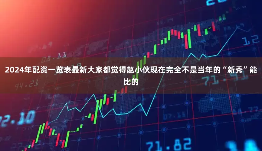 2024年配资一览表最新大家都觉得赵小伙现在完全不是当年的“新秀”能比的